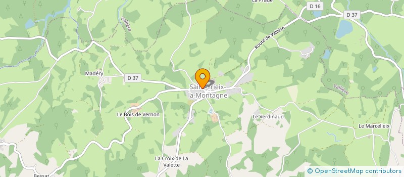 localisation de l'entreprise C.G. CONSEILS à SAINT-YRIEIX-LA-MONTAGNE