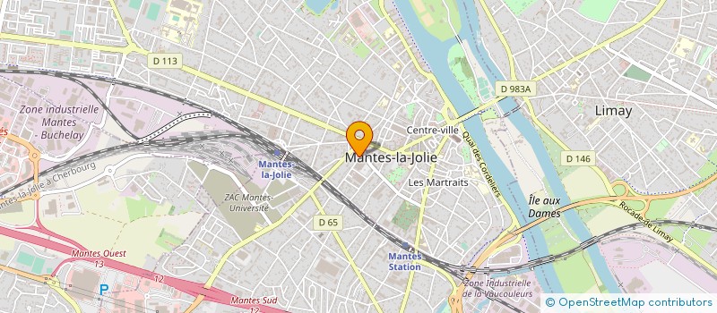 localisation de l'entreprise C.G.D.A.  MANTES-LA-JOLIE