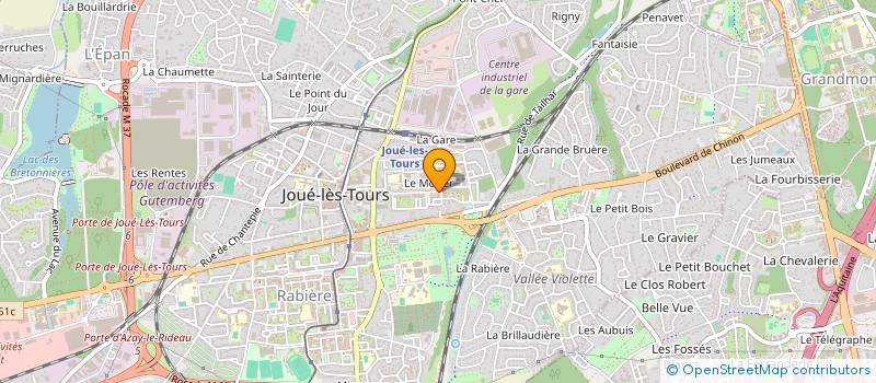 localisation de l'entreprise C.G.D CLUB GASTRONOMIE DISTRIBUTION à JOUE-LES-TOURS
