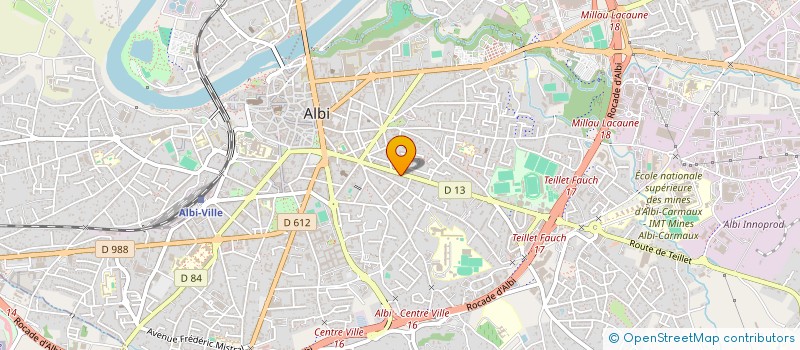 localisation de l'entreprise C G DISTRIBUTION à ALBI