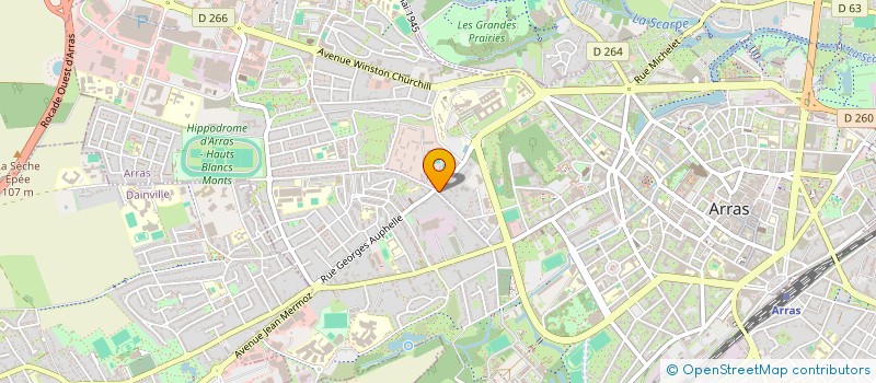 localisation de l'entreprise C.G. DISTRIBUTION à ARRAS