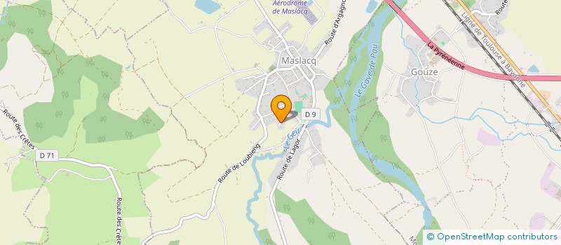 localisation de l'entreprise C.G. ELECTRICITE à MASLACQ