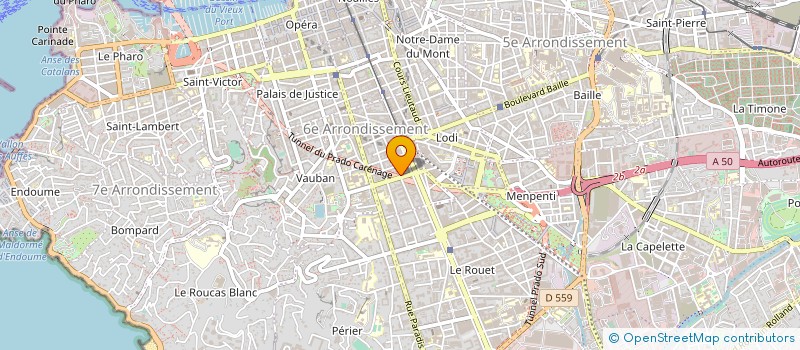localisation de l'entreprise C.G.F. (CONTROLE GAZ ET FUMEES) à MARSEILLE