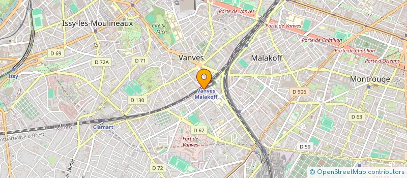 localisation de l'entreprise C.G.F.X.  MALAKOFF