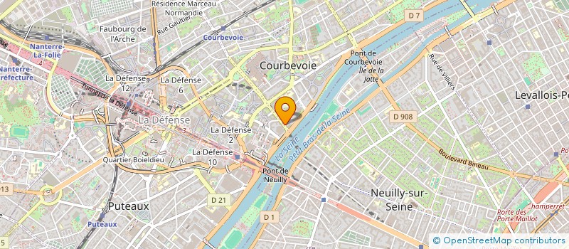 localisation de l'entreprise C G.FIP à COURBEVOIE