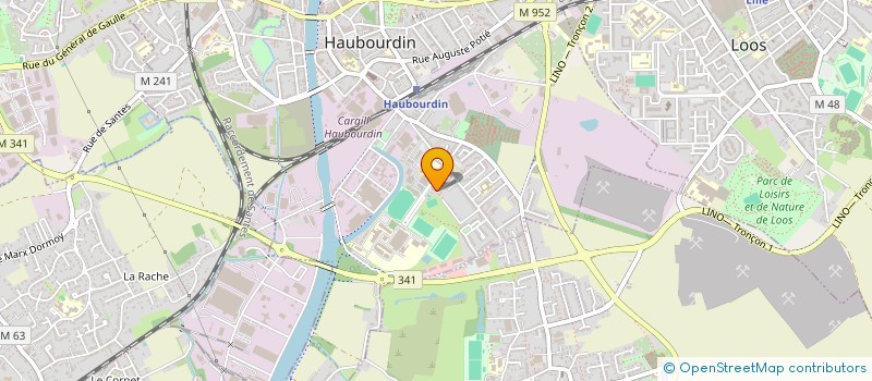 localisation de l'entreprise C G H ATHLETISME à HAUBOURDIN