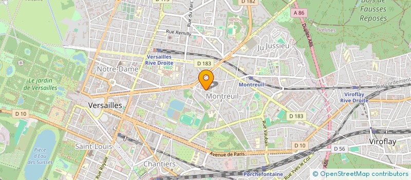 localisation de l'entreprise C.G. HOLDING à VERSAILLES
