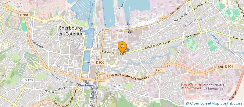 localisation de l'entreprise C.G HOLDING  CHERBOURG-EN-COTENTIN