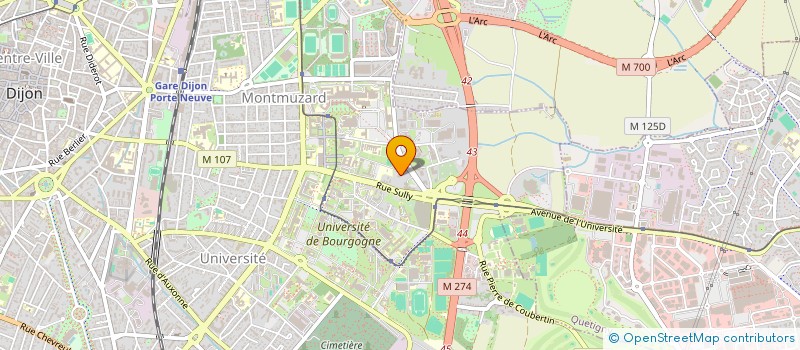 localisation de l'entreprise C.G. IMMO à DIJON