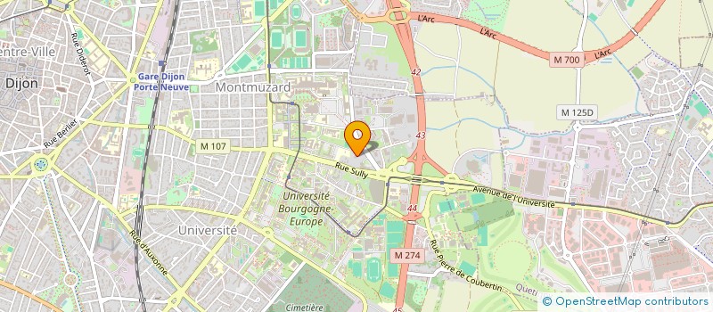 localisation de l'entreprise C.G. IMMO VALMY à DIJON