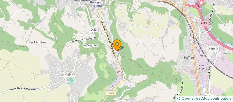 localisation de l'entreprise C&G INDUSTRIE - RENOVATION  MAUBEC