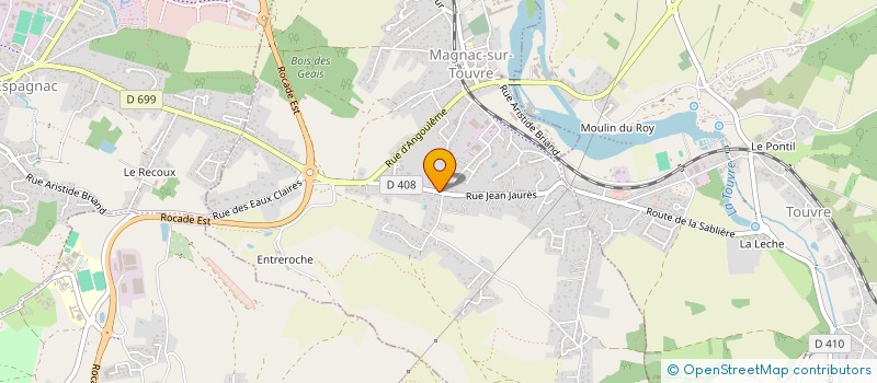 localisation de l'entreprise C.G.INVEST à MAGNAC-SUR-TOUVRE