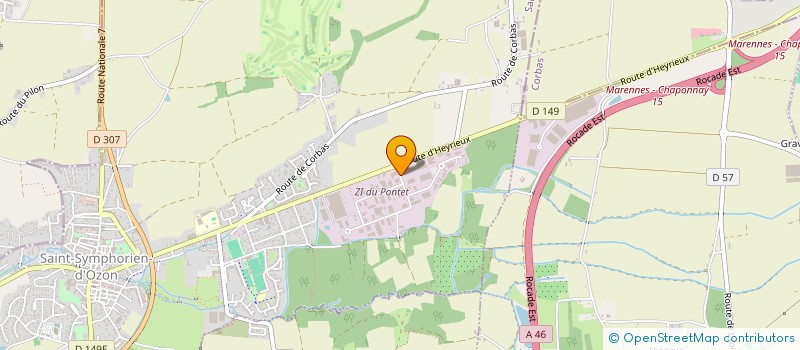 localisation de l'entreprise C.G.K.M.T. P.F.T  SAINT-SYMPHORIEN-D'OZON