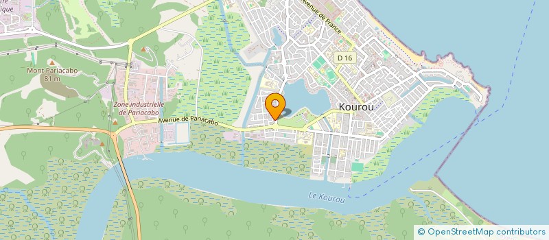 localisation de l'entreprise C.G.M. CONSTRUCTIONS GENERALES MULTI TRAVAUX  KOUROU