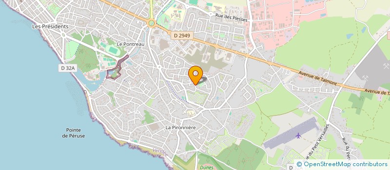 localisation de l'entreprise C.G.M LOUVET  LES SABLES D'OLONNE