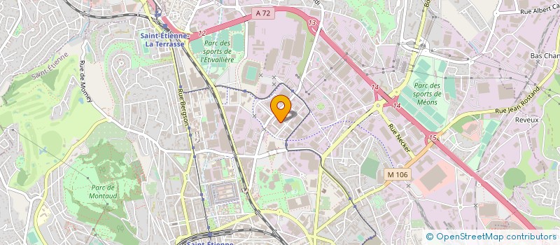 localisation de l'entreprise C.G.M.T.  SAINT-ETIENNE