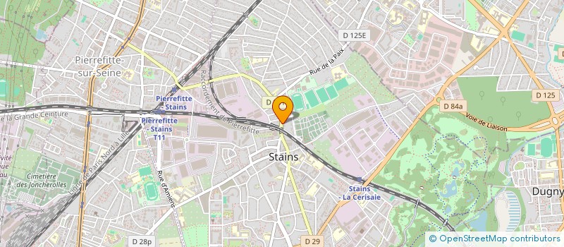 localisation de l'entreprise C.G.O à STAINS