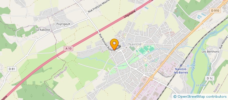 localisation de l'entreprise C.G.P.  NAINTRE