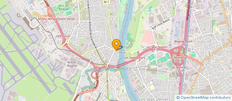 localisation de l'entreprise C.G.P.L  BLAGNAC