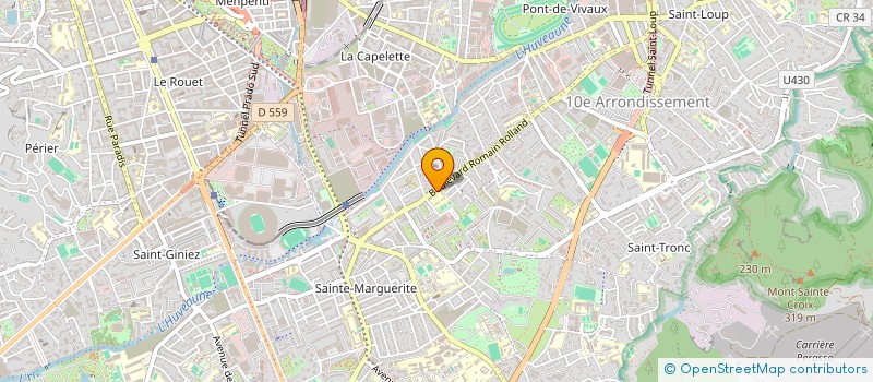localisation de l'entreprise C.G. PROMOTION SA à MARSEILLE