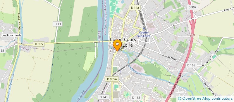localisation de l'entreprise C.G.R. à COSNE-COURS-SUR-LOIRE