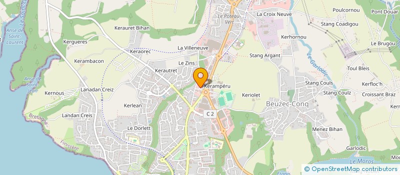 localisation de l'entreprise C.G.R.  CONCARNEAU