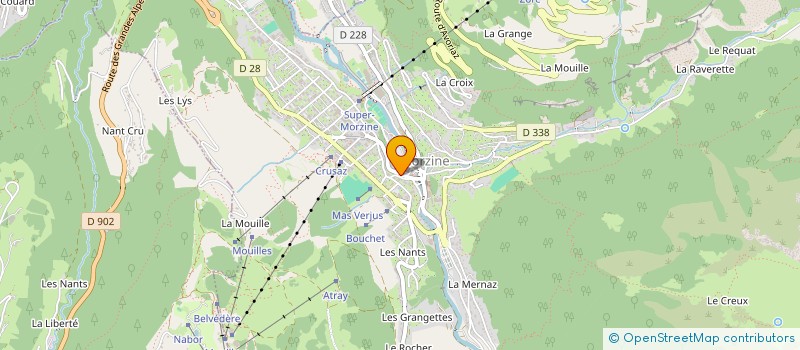 localisation de l'entreprise C.G.R MORZINE SPORTS à MORZINE