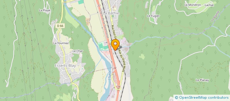 localisation de l'entreprise C.G.R.T.  LA BATHIE