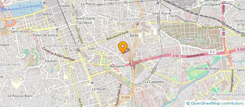 localisation de l'entreprise C.G.S.D  MARSEILLE