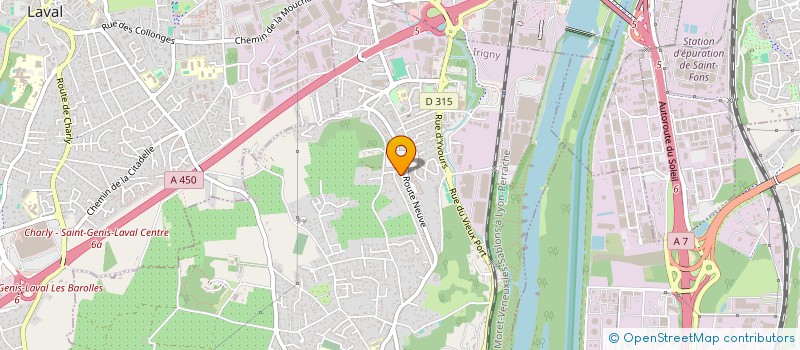 localisation de l'entreprise C.G.S.E.  IRIGNY