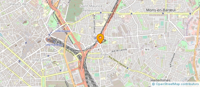 localisation de l'entreprise C.G.T. AGENTS SERV INCENDIE SECOURS ND à LILLE