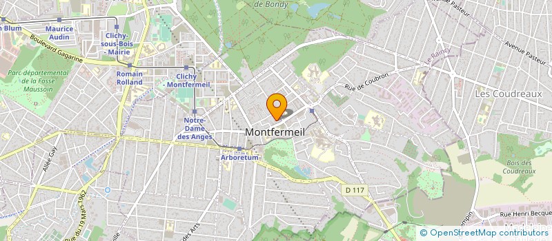 localisation de l'entreprise C.G.V à MONTFERMEIL