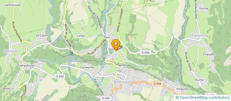 localisation de l'entreprise C.G.V. CARRELAGE MULTISERVICES à VALROMEY-SUR-SERAN