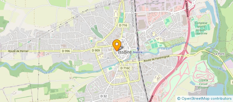 localisation de l'entreprise C GARNIER à ISSOIRE