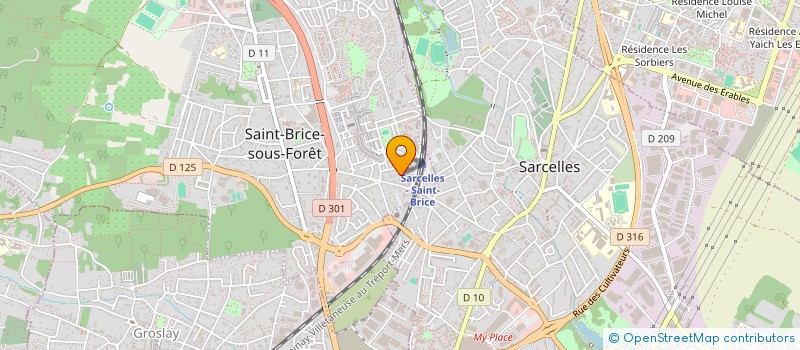 localisation de l'entreprise C.GECO à SAINT-BRICE-SOUS-FORET