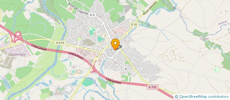 localisation de l'entreprise C.GELEC  GIGNAC