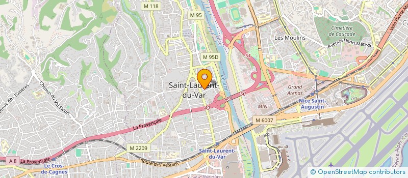 localisation de l'entreprise C'GREEN  SAINT-LAURENT-DU-VAR