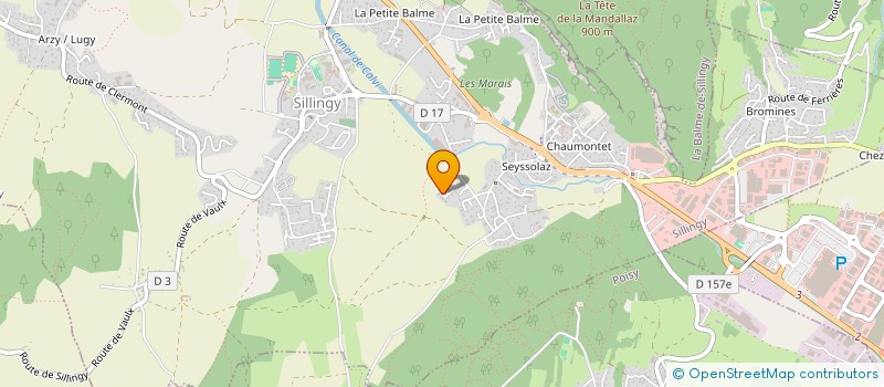 localisation de l'entreprise C.GUIDON  SILLINGY