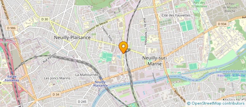 localisation de l'entreprise C & H à NEUILLY-SUR-MARNE