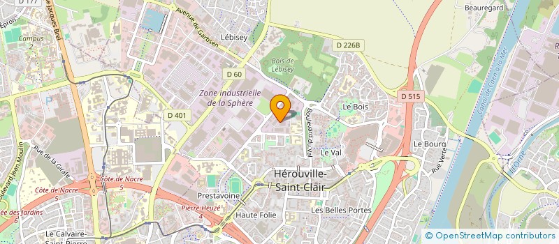 localisation de l'entreprise C.H à HEROUVILLE-SAINT-CLAIR