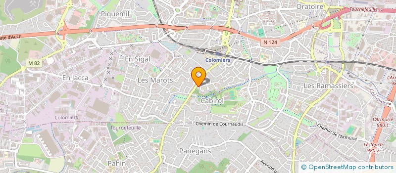 localisation de l'entreprise C.H.A.M. à COLOMIERS