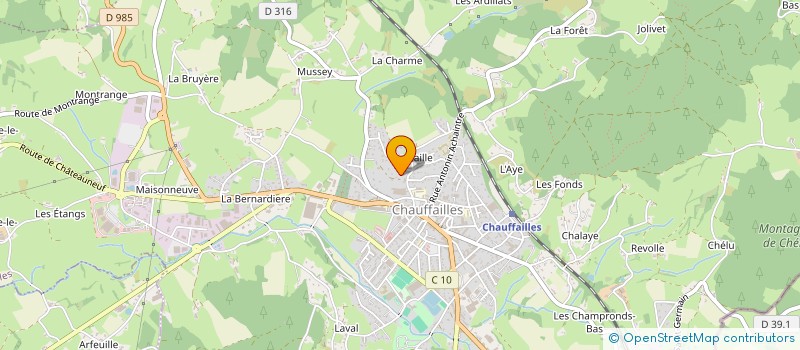 localisation de l'entreprise C.H.A.P.A.R.T. à CHAUFFAILLES