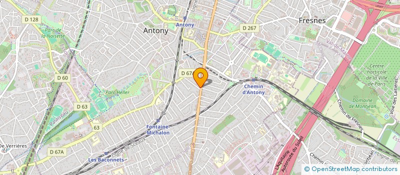 localisation de l'entreprise C.H BATIMENT à ANTONY