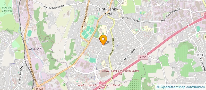 localisation de l'entreprise C.H.C  SAINT-GENIS-LAVAL