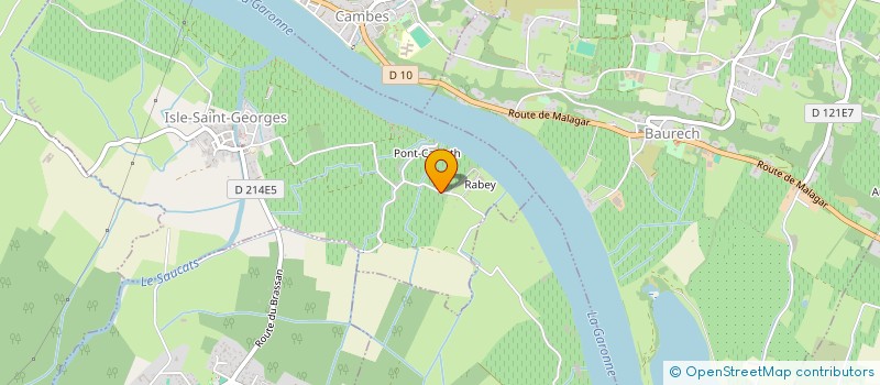 localisation de l'entreprise C.H.C. COMPAGNIE HYDROELECTRIQUE DE COMMINGES  ISLE-SAINT-GEORGES