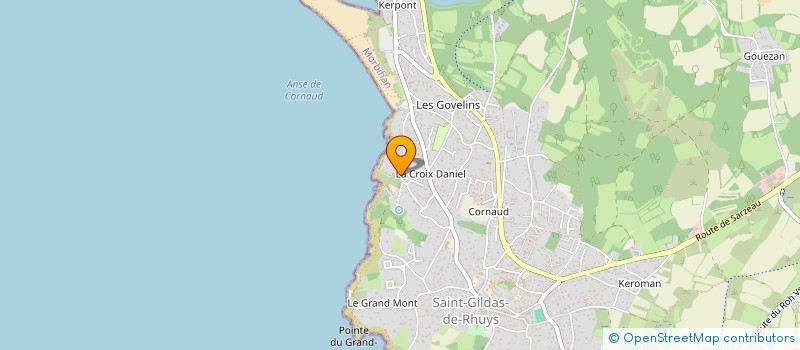 localisation de l'entreprise C & H DE RHUYS  SAINT-GILDAS-DE-RHUYS