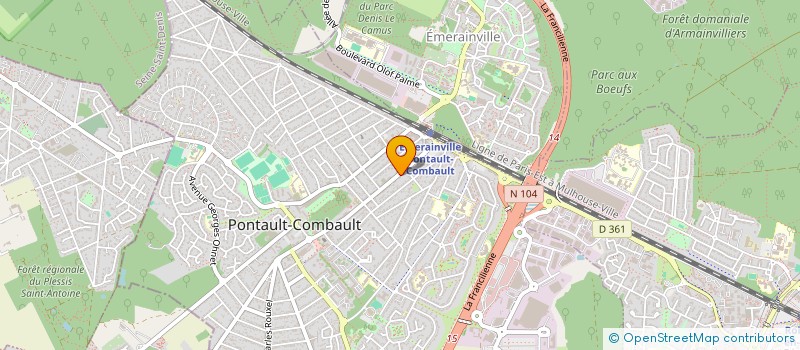 localisation de l'entreprise C.H. FACADES à PONTAULT-COMBAULT