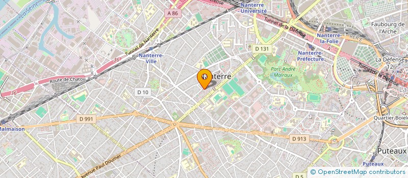 localisation de l'entreprise C.H. IMMO  NANTERRE