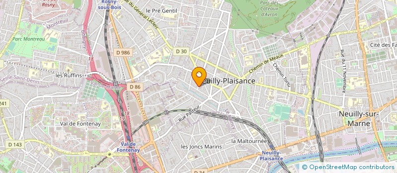 localisation de l'entreprise C.H INVESTISSEMENTS à NEUILLY-PLAISANCE