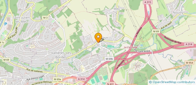 localisation de l'entreprise C.H.K.  VANTOUX